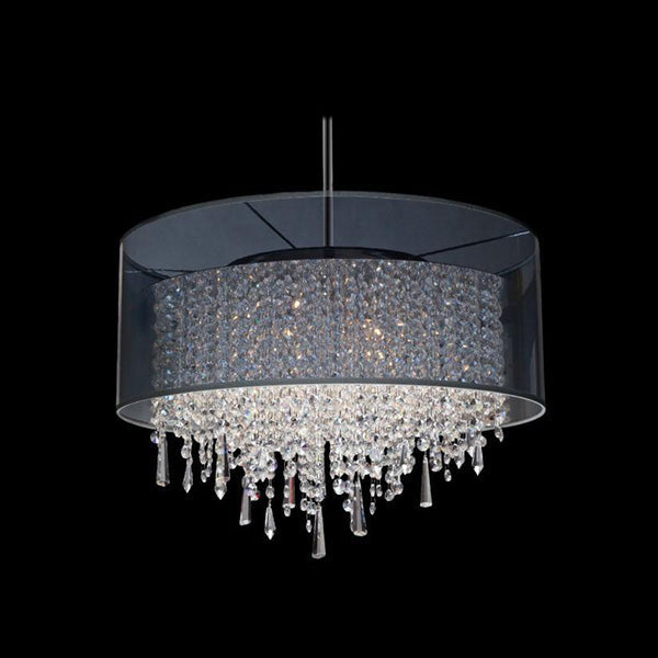 Transparent Crystal Drum Shade - Glass LPS - Luxury Lighting Boutique