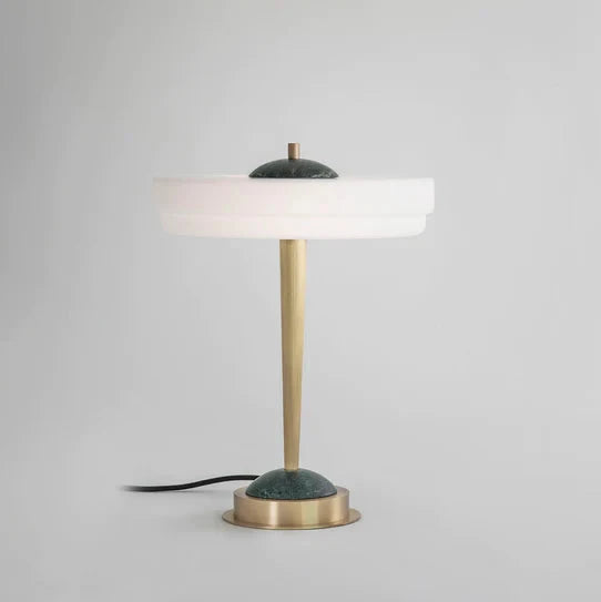 Trave Table Lamp (Green/White Marble) - Luxury Lighting Boutique