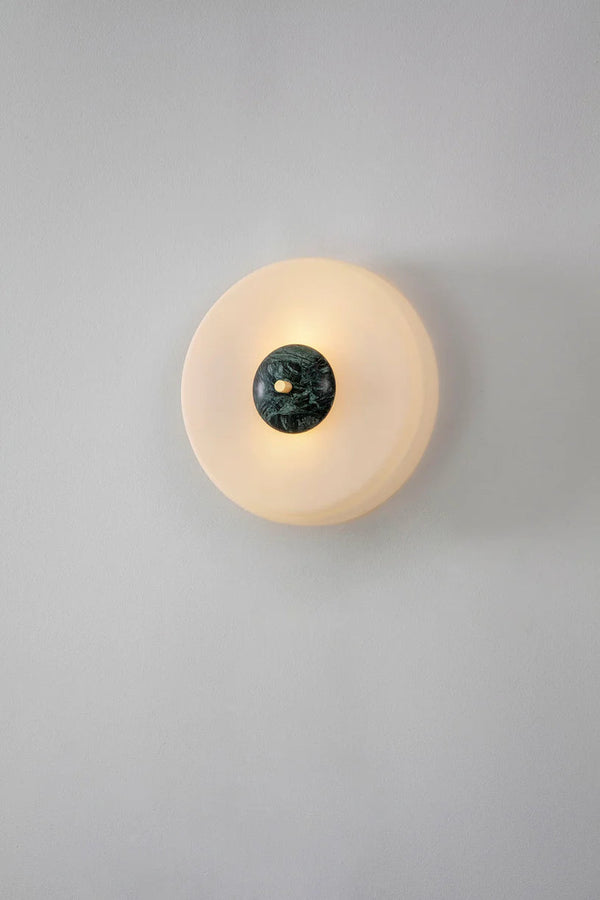 Trave Wall Light (Green/White Marble) - Luxury Lighting Boutique