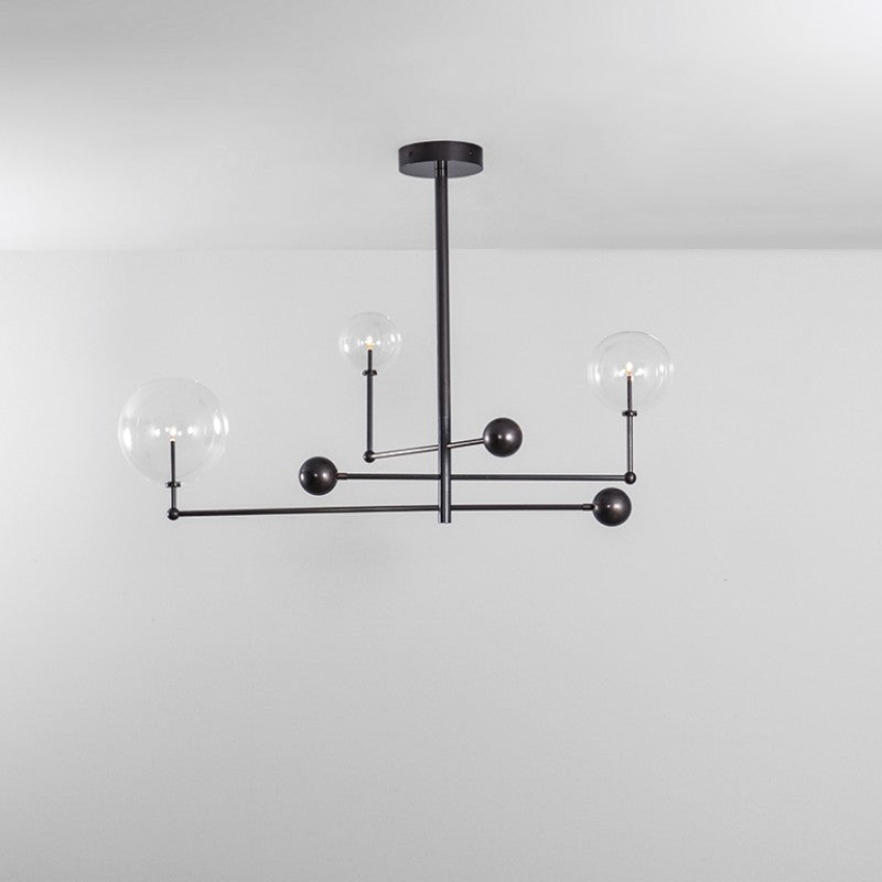 Universe 3-Light Modern Brass Chandelier - Schwung - Luxury Lighting Boutique