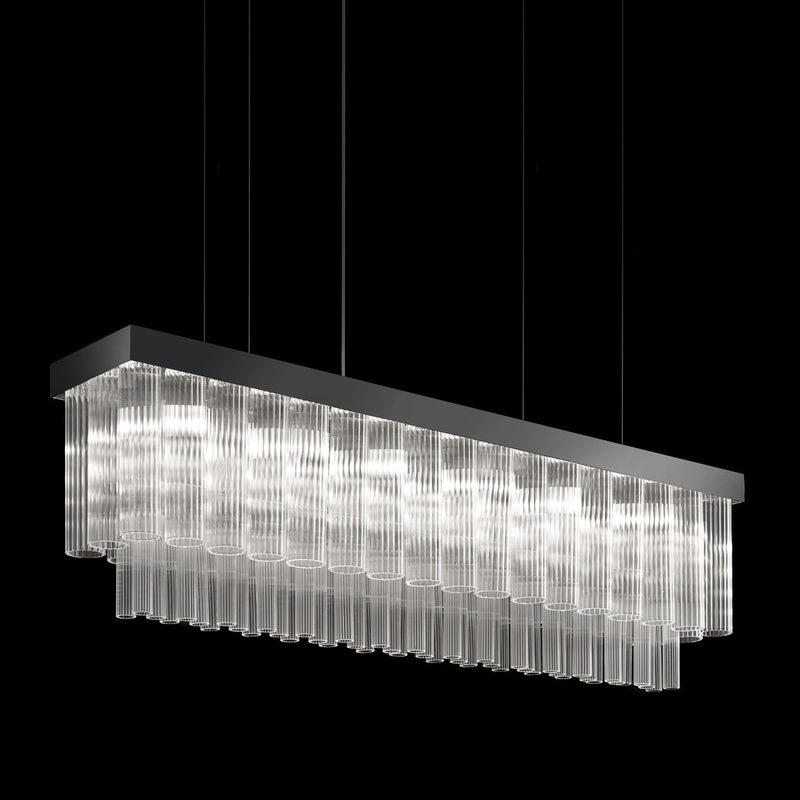 VE 1152/S6 LN | 6-Light Modern Glass Chandelier - Masiero - Luxury Lighting Boutique