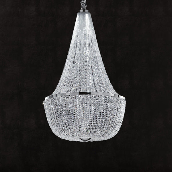 VE864 Crystal Modern Chandelier Basket [4 Sizes] - Masiero - Luxury Lighting Boutique