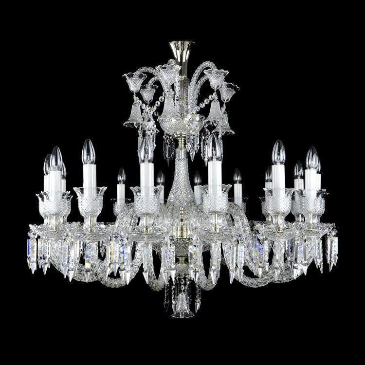 Vesper 16 Alpha/Beta Crystal Chandelier (Gold/Silver) - Wranovsky - Luxury Lighting Boutique