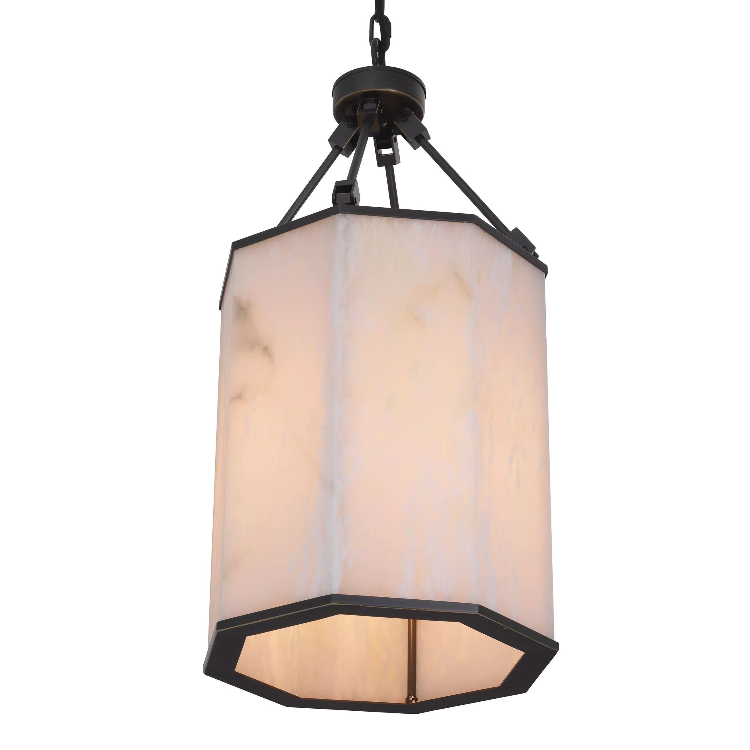 Victoire S Lantern - (Bronze Highlight Finish | Alabaster) - Eichholtz - Luxury Lighting Boutique