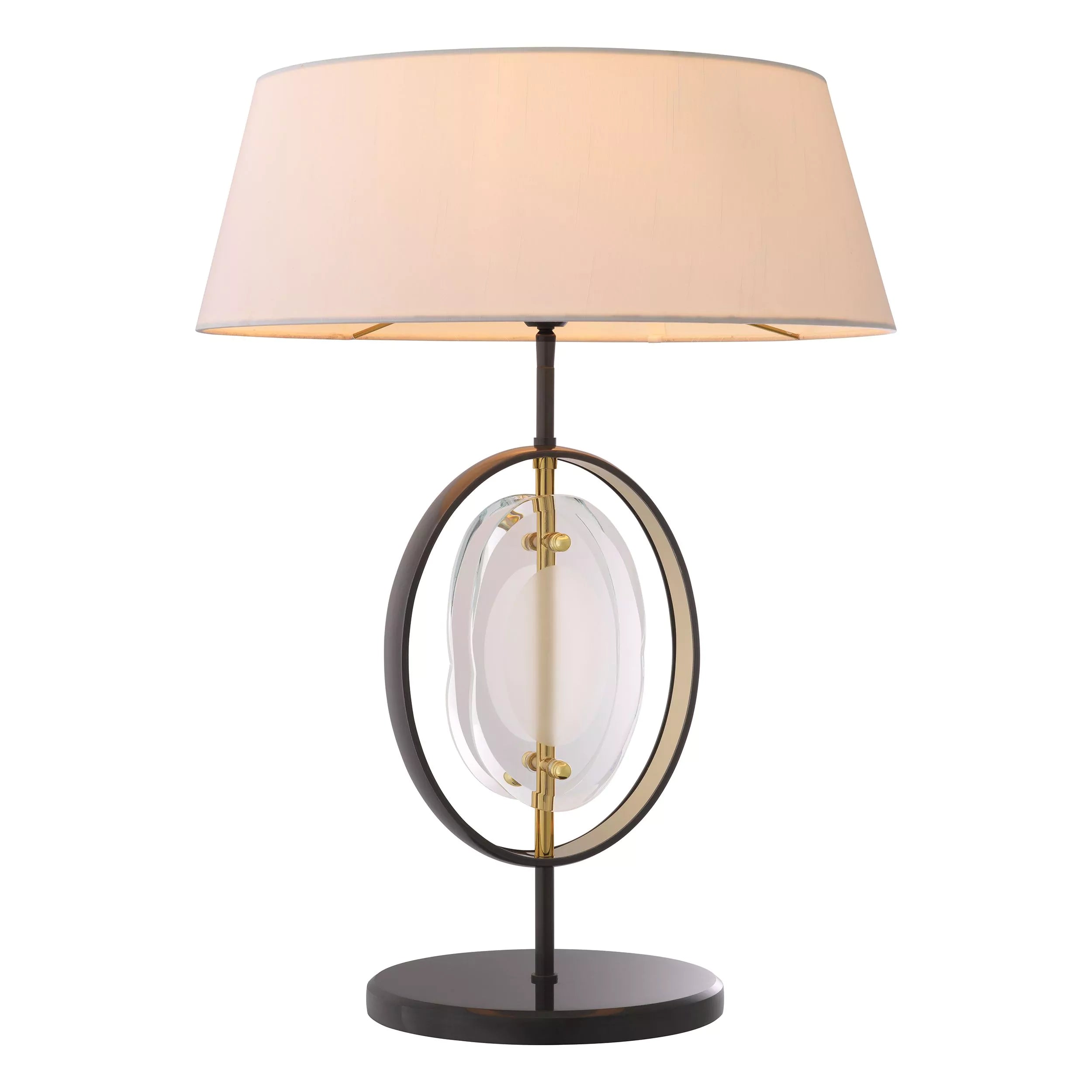 Vincent Table Lamp - (Gunmetal Finish | Gold Finish | Bevelled Glass | Honed Black Marble) - Eichholtz - Luxury Lighting Boutique