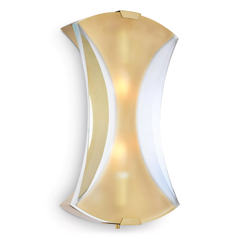 Virgil Wall Light (Antique Brass/Frosted Glass) - Eichholtz - Luxury Lighting Boutique