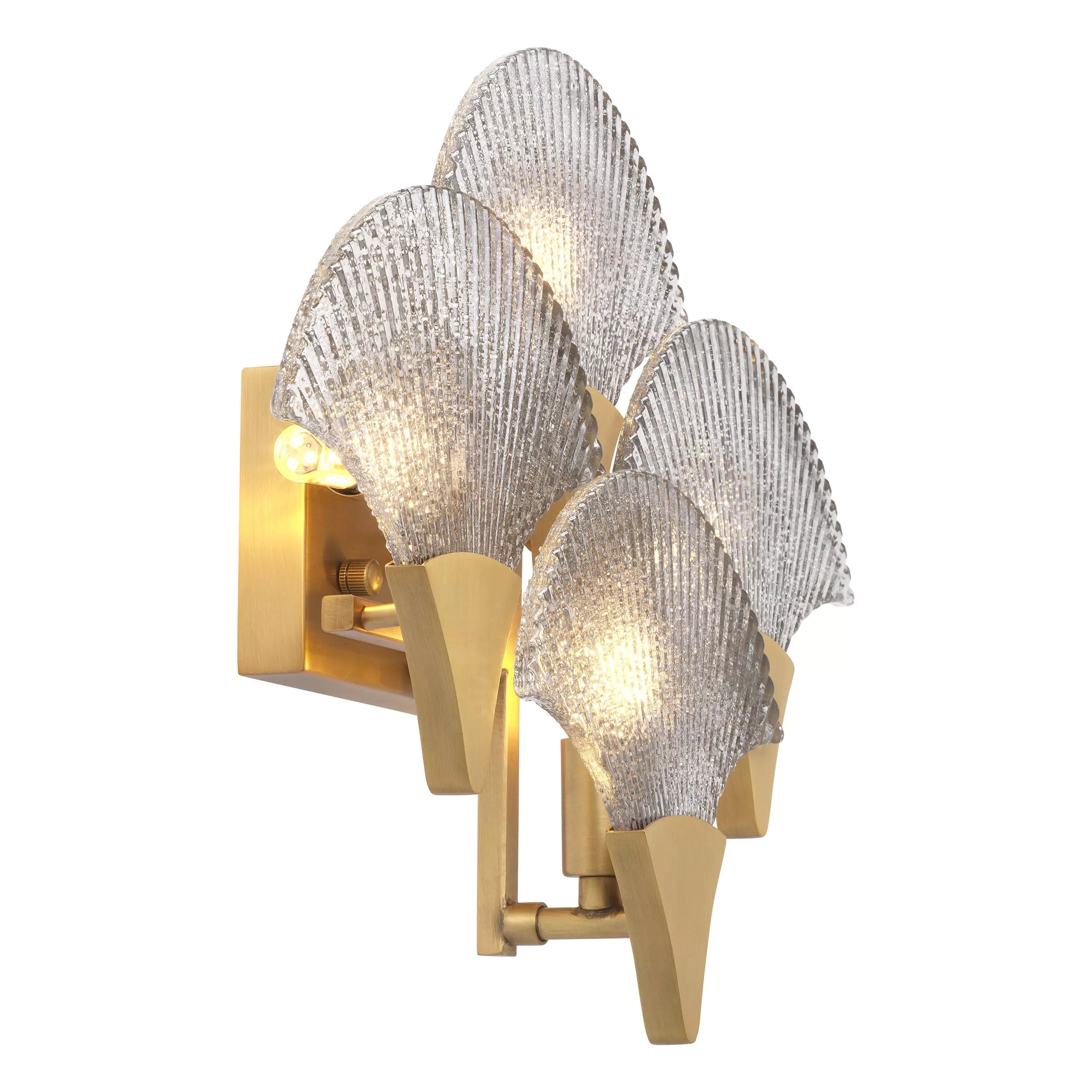 Vitae Wall Lamp - (Antique brass finish | smoke glass) - Eichholtz - Luxury Lighting Boutique