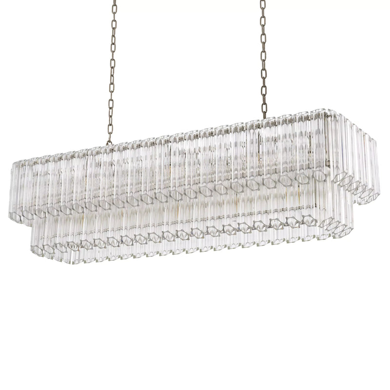 Vittoria Modern Chandeliers (Nickel Finish/Clear Glass) - Eichholtz - Luxury Lighting Boutique