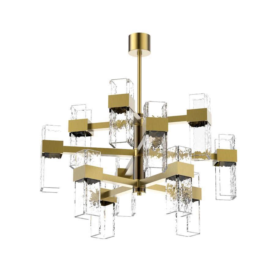 Waterfall 12-Light Modern Chandelier - Villa Lumi - Luxury Lighting Boutique