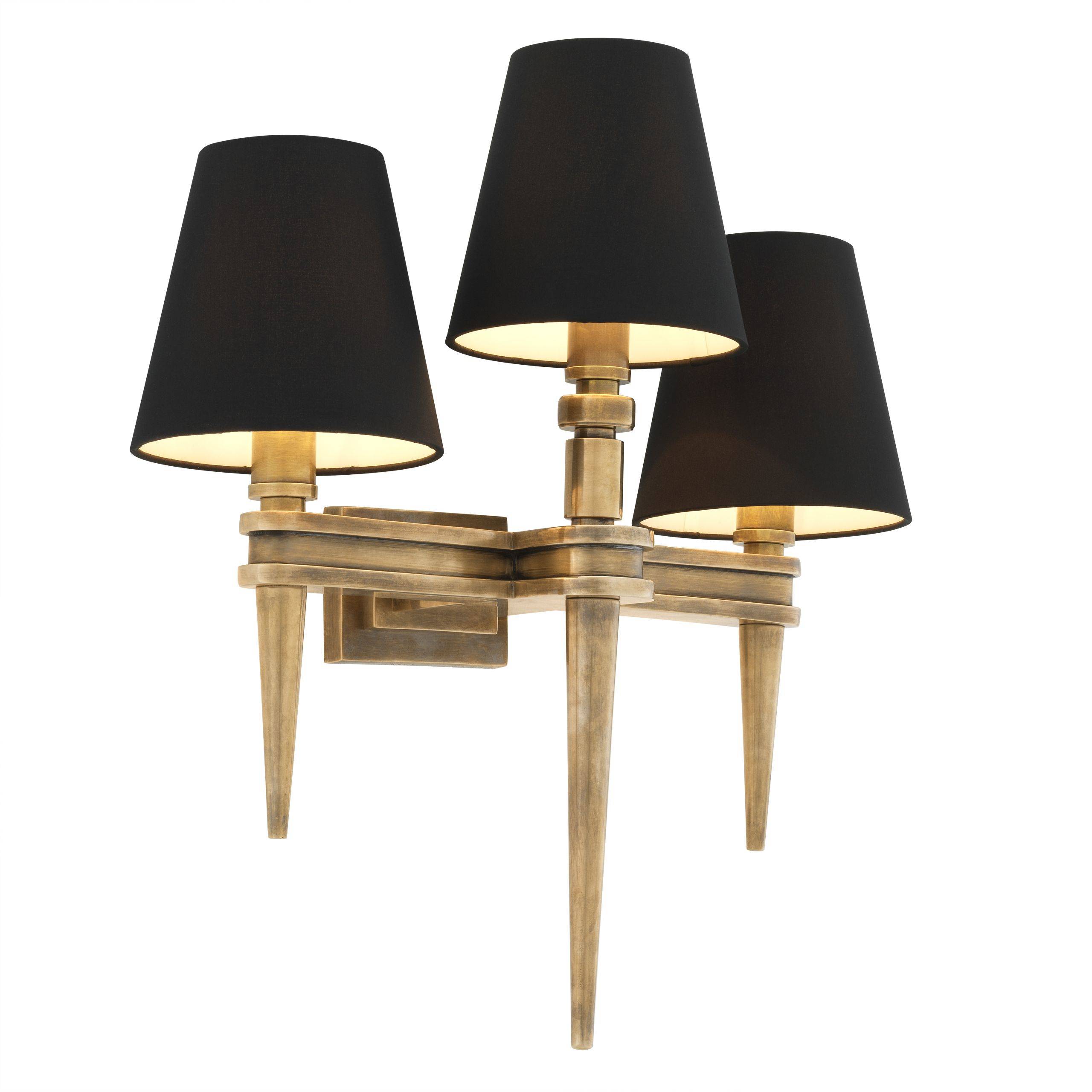 Waterloo Wall Lamps[Single/Triple] - [Brass/Nickel] - Eichholtz - Luxury Lighting Boutique