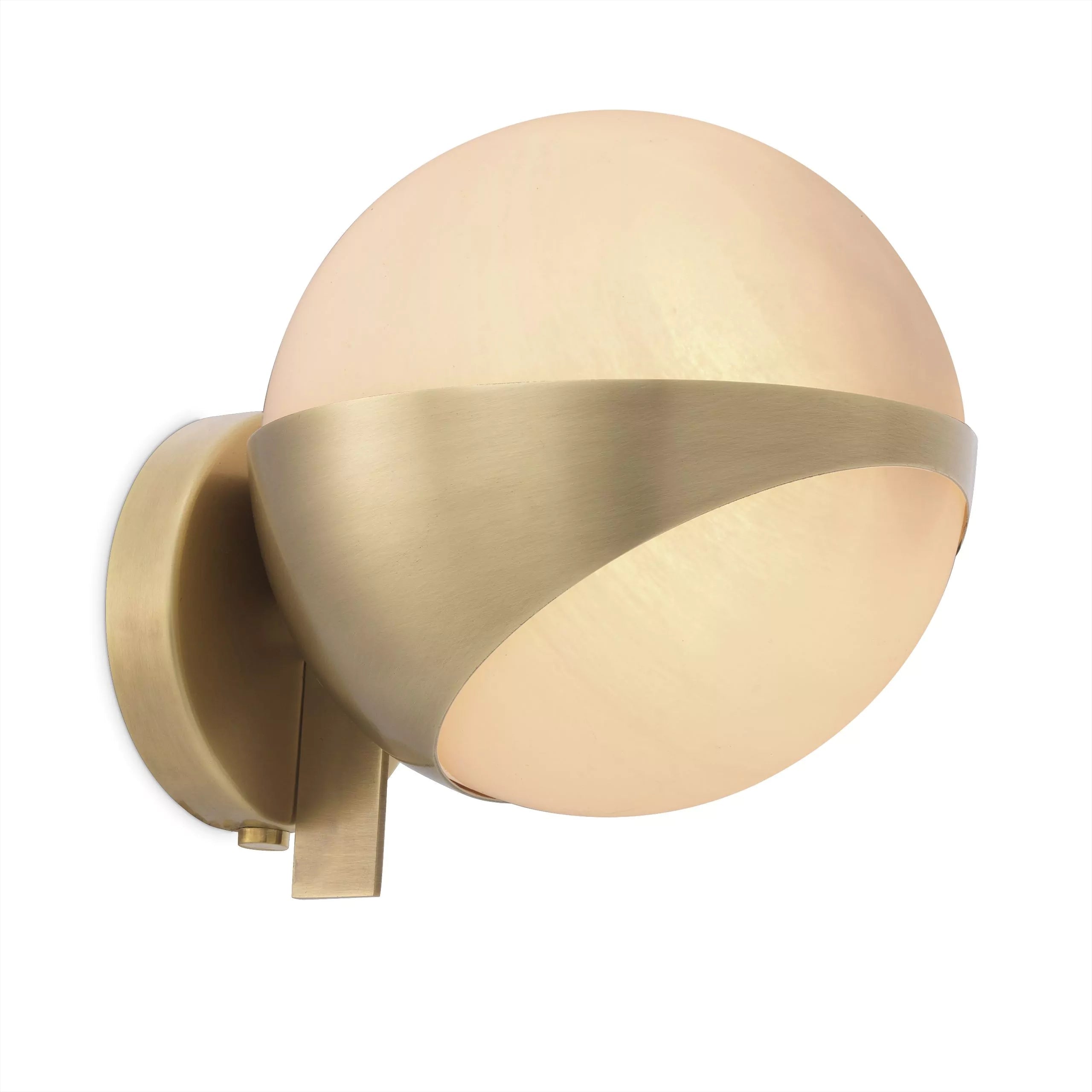 Wilson Wall Lamp - (Antique brass finish White glass) - Eichholtz - Luxury Lighting Boutique