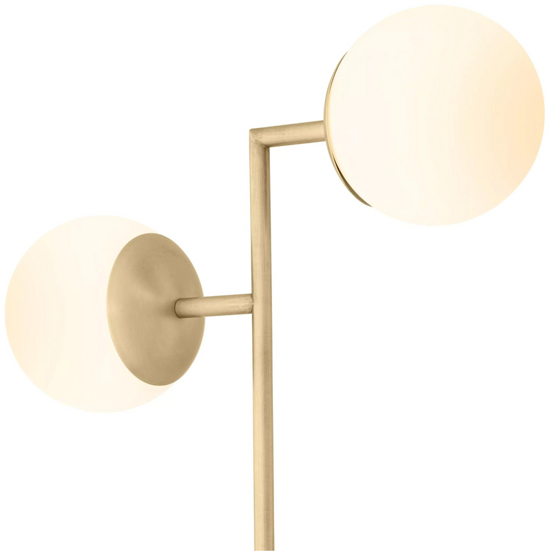Zanotta (Travertine/Antique Brass Finish) Table Lamp - Eichholtz - Luxury Lighting Boutique