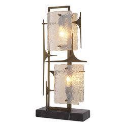 Zeno (Antique Brass Finish) Table Lamp - Eichholtz - Luxury Lighting Boutique