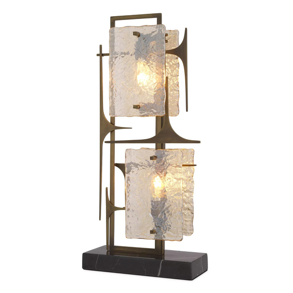 Zeno (Antique Brass Finish) Table Lamp - Eichholtz - Luxury Lighting Boutique