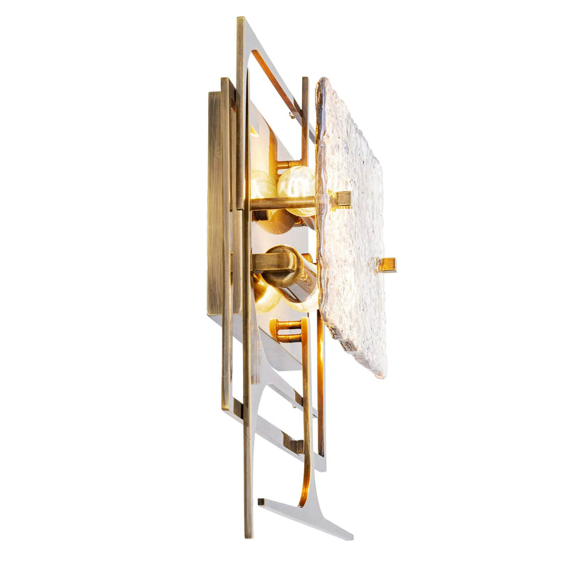 Zeno Wall Lamp - (Antique brass finish | hand blown glass) - Eichholtz - Luxury Lighting Boutique