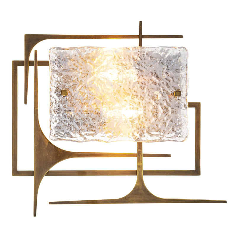 Zeno Wall Lamp - (Antique brass finish | hand blown glass) - Eichholtz - Luxury Lighting Boutique
