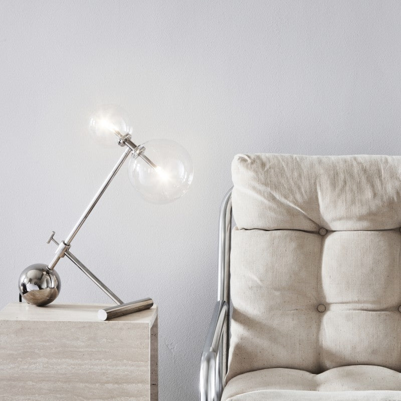Zosia Brass Table Lamp - Schwung - Luxury Lighting Boutique