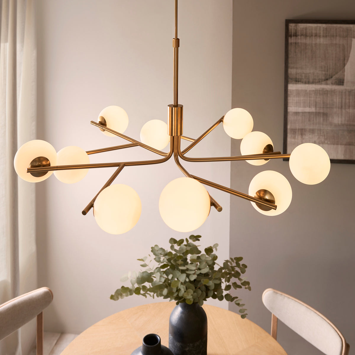 Aaron 10Lt Pendant – Endon - Luxury Lighting BoutiquePendant LampSignature