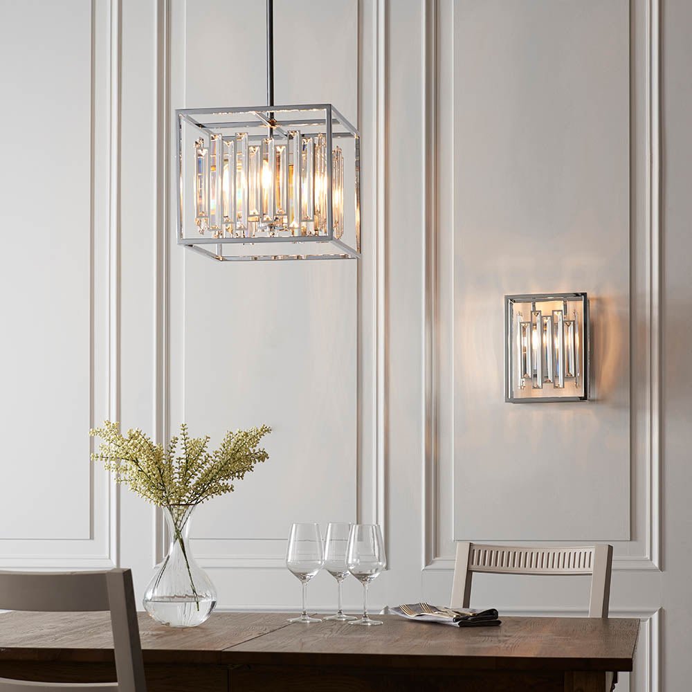 Acadia 4Lt Pendant – Endon - Luxury Lighting BoutiquePendant LampSignature