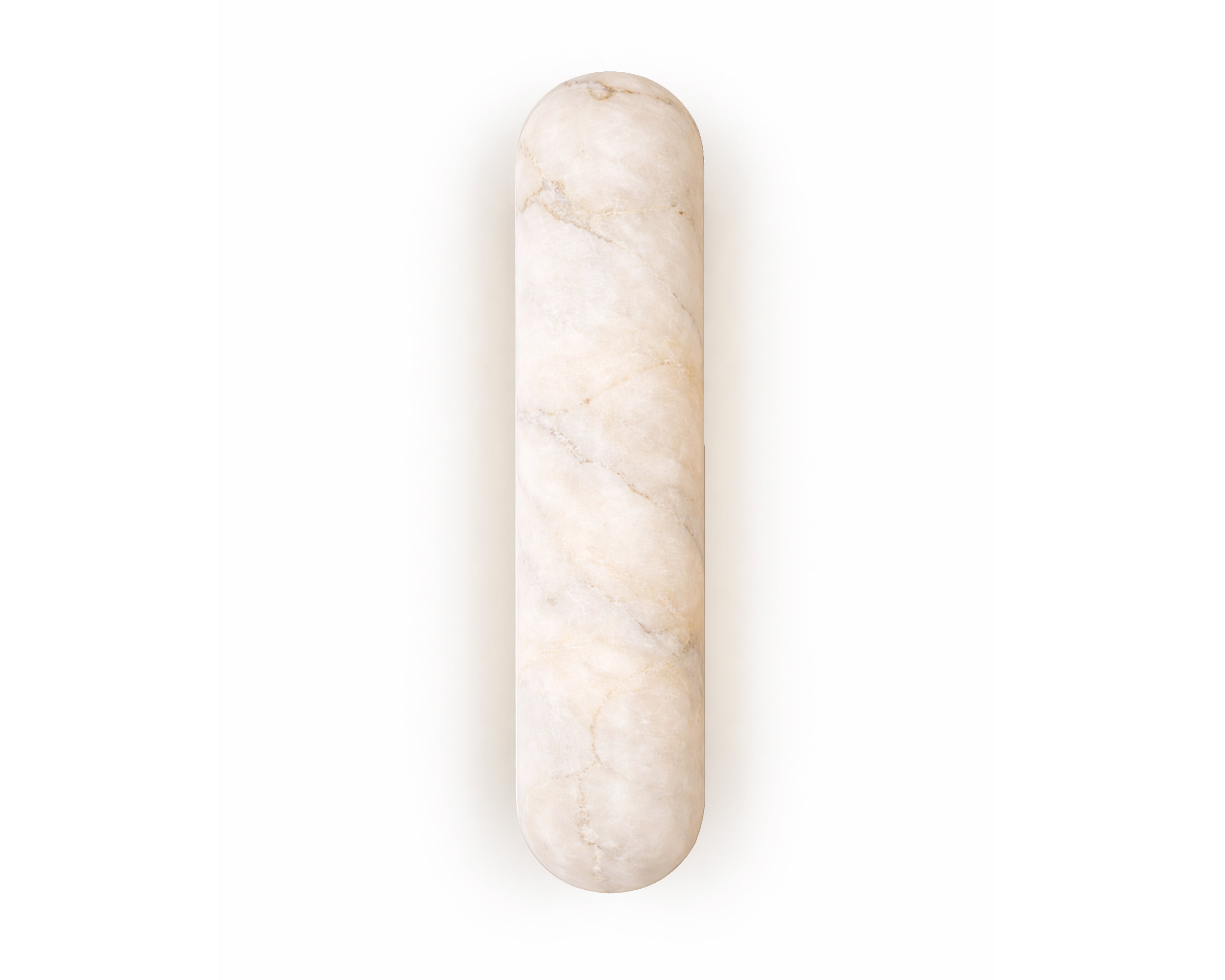 Alura IP44 Wall Light - Liang & Eimil featuring alabaster diffuser with brushed brass finish.