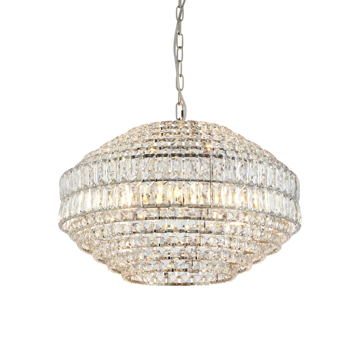 Beatrice 5Lt Pendant – Chrome/Crystal – Endon - Luxury Lighting BoutiquePendant LampSignature