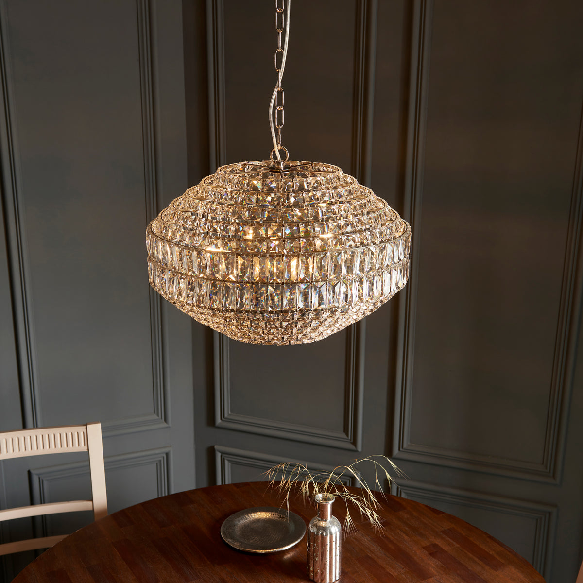 Beatrice 5Lt Pendant – Chrome/Crystal – Endon - Luxury Lighting BoutiquePendant LampSignature