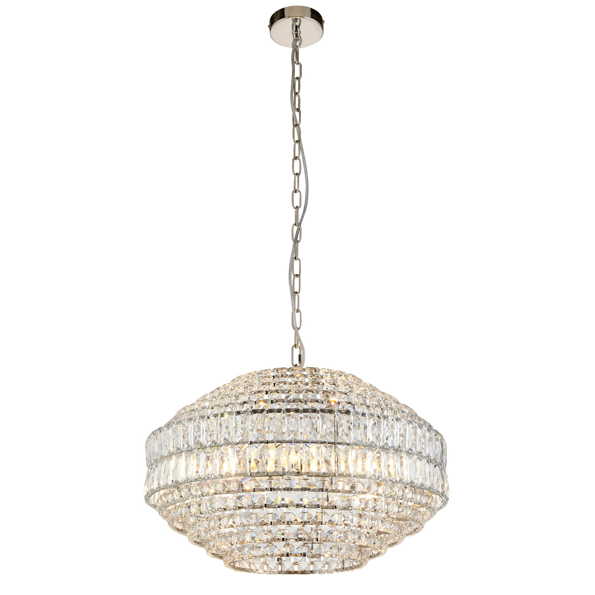 Beatrice 5Lt Pendant – Chrome/Crystal – Endon - Luxury Lighting BoutiquePendant LampSignature