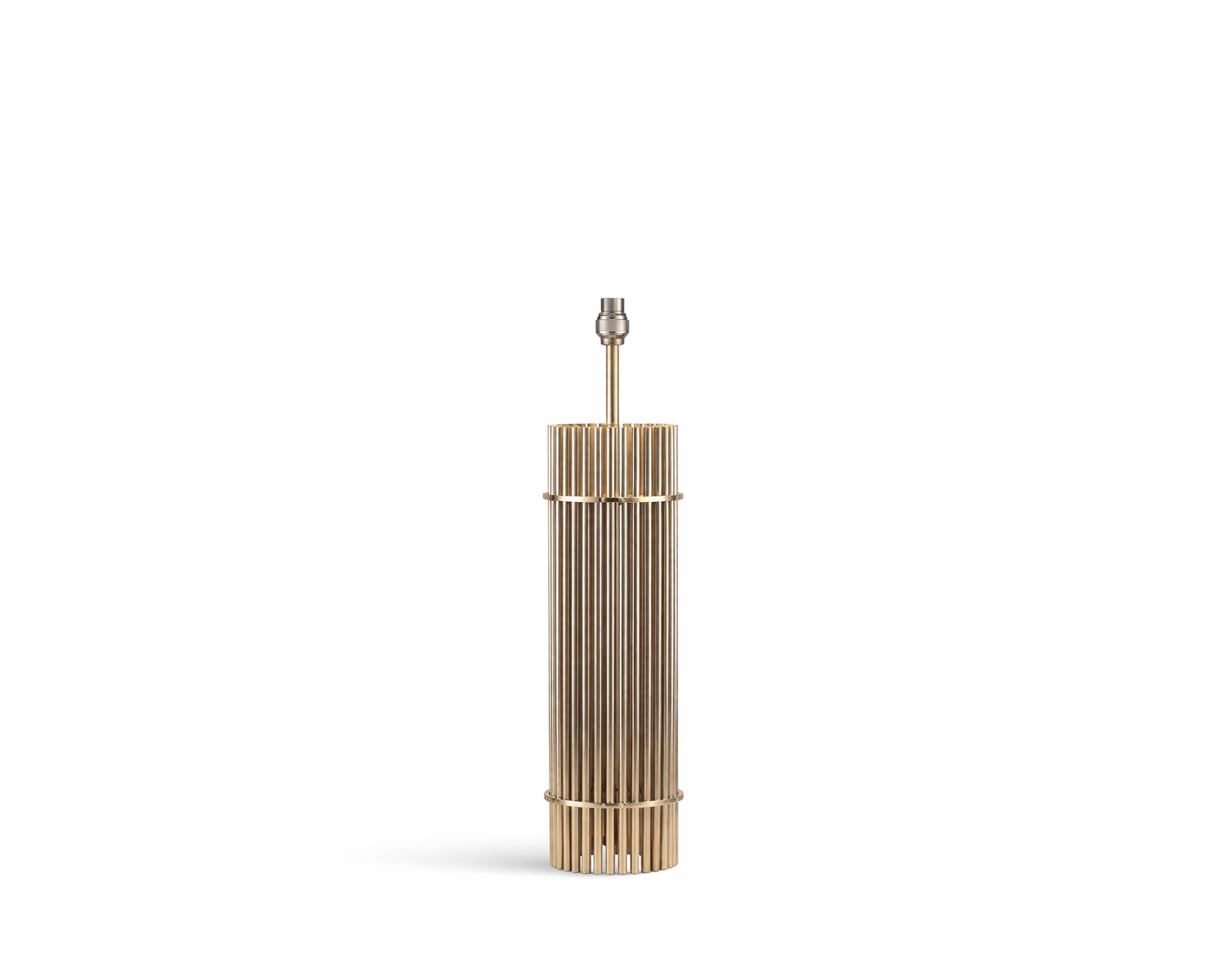 Bouquet Table Lamp by Liang & Eimil featuring a sculptural bound rod design with a polished nickel finish