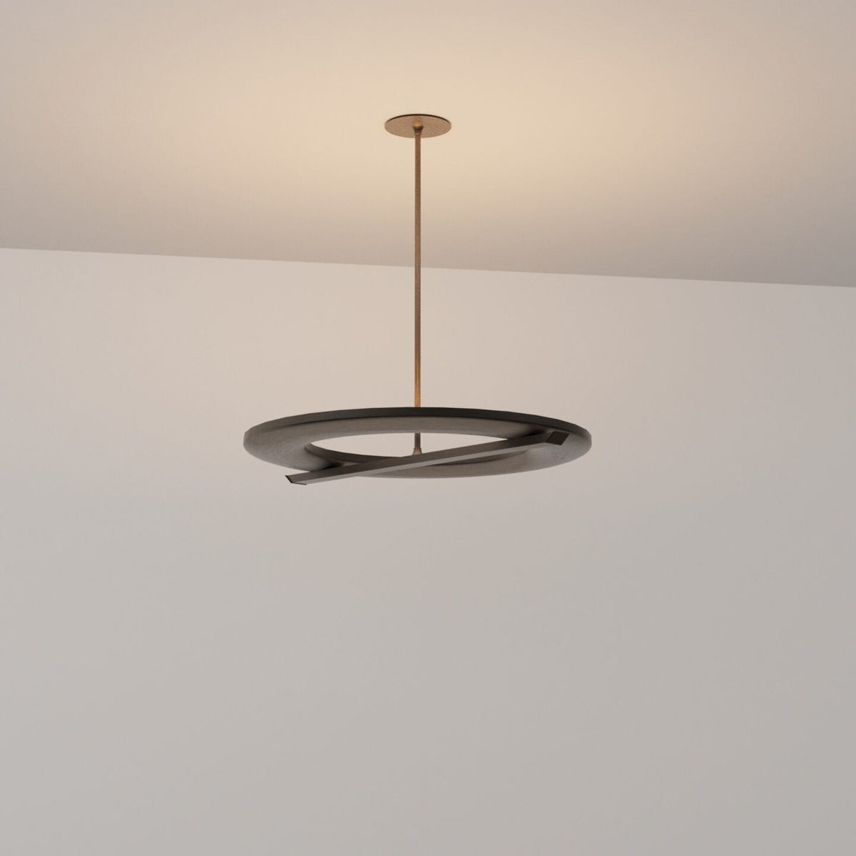 Ceres Uplighter Pendant in Antique Bronze
