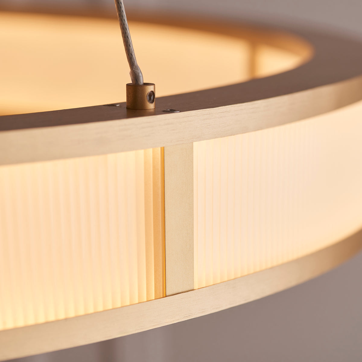 Classic Ribbed Hoop Pendant – Endon - Luxury Lighting BoutiquePendant LampLuxury Lighting Boutique