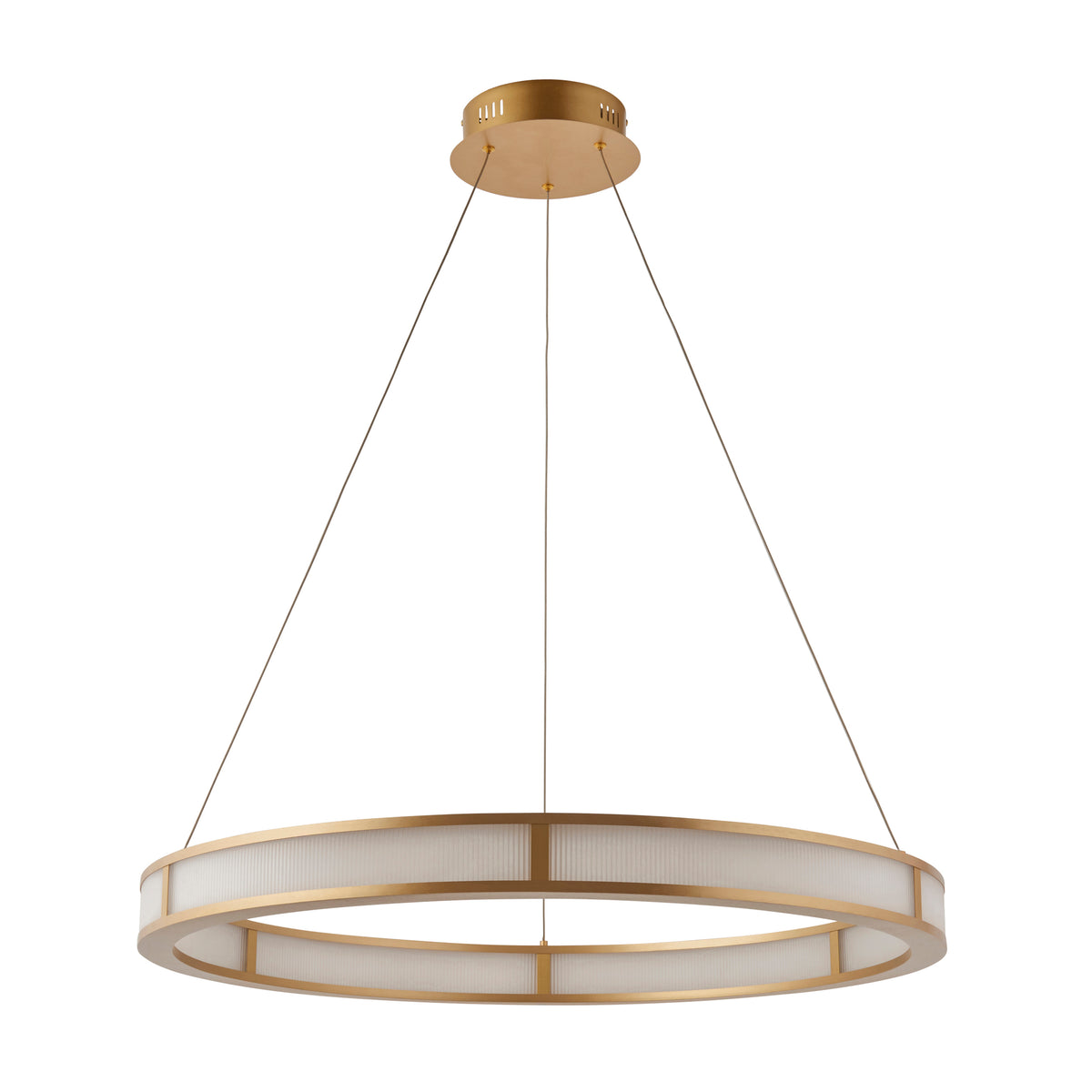 Classic Ribbed Hoop Pendant – Endon - Luxury Lighting BoutiquePendant LampLuxury Lighting Boutique