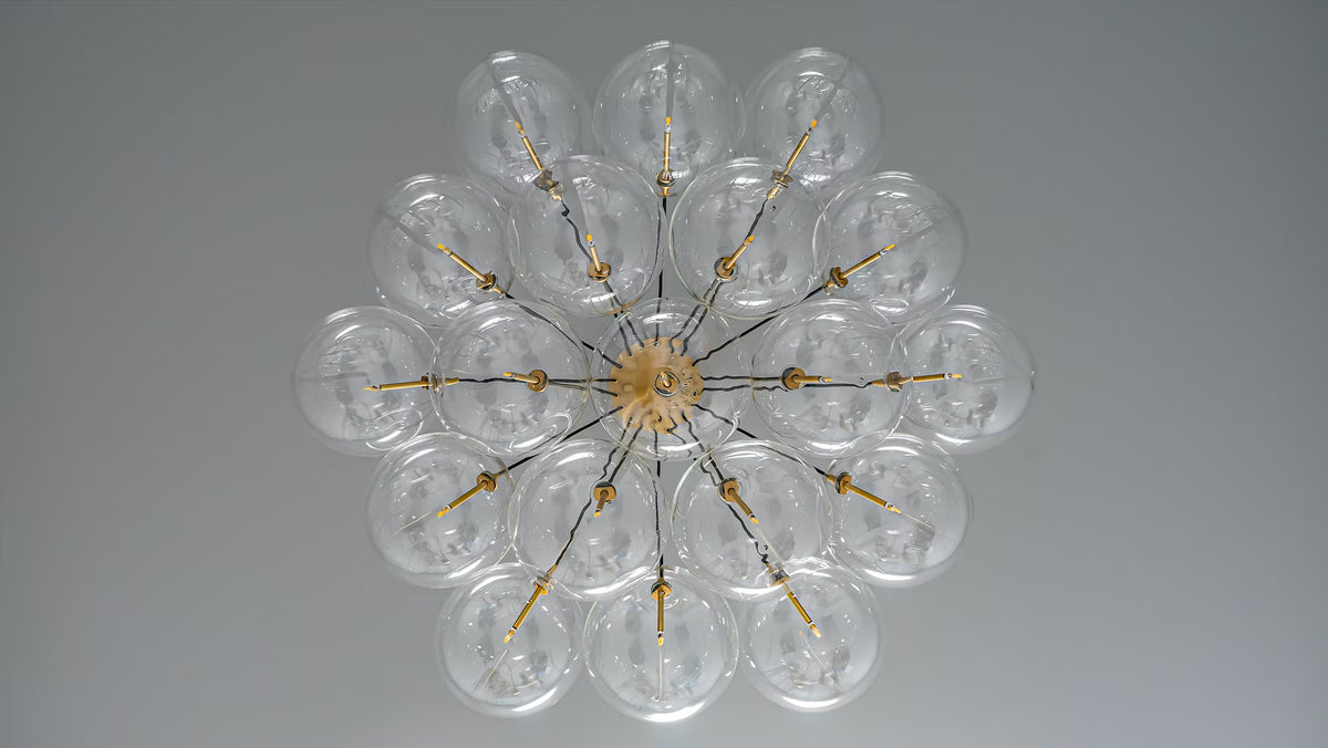 Schwung Cloud 250 Chandelier in Lacquered Burnished Brass