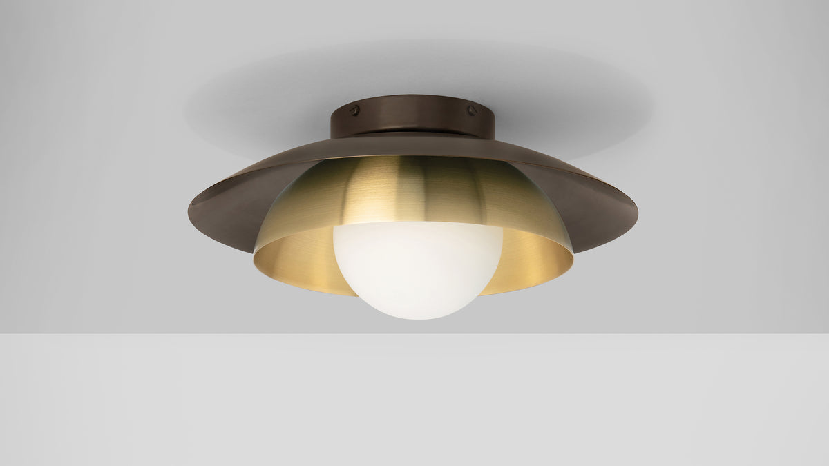 CTO Lighting Carapace Ceiling Wall Light