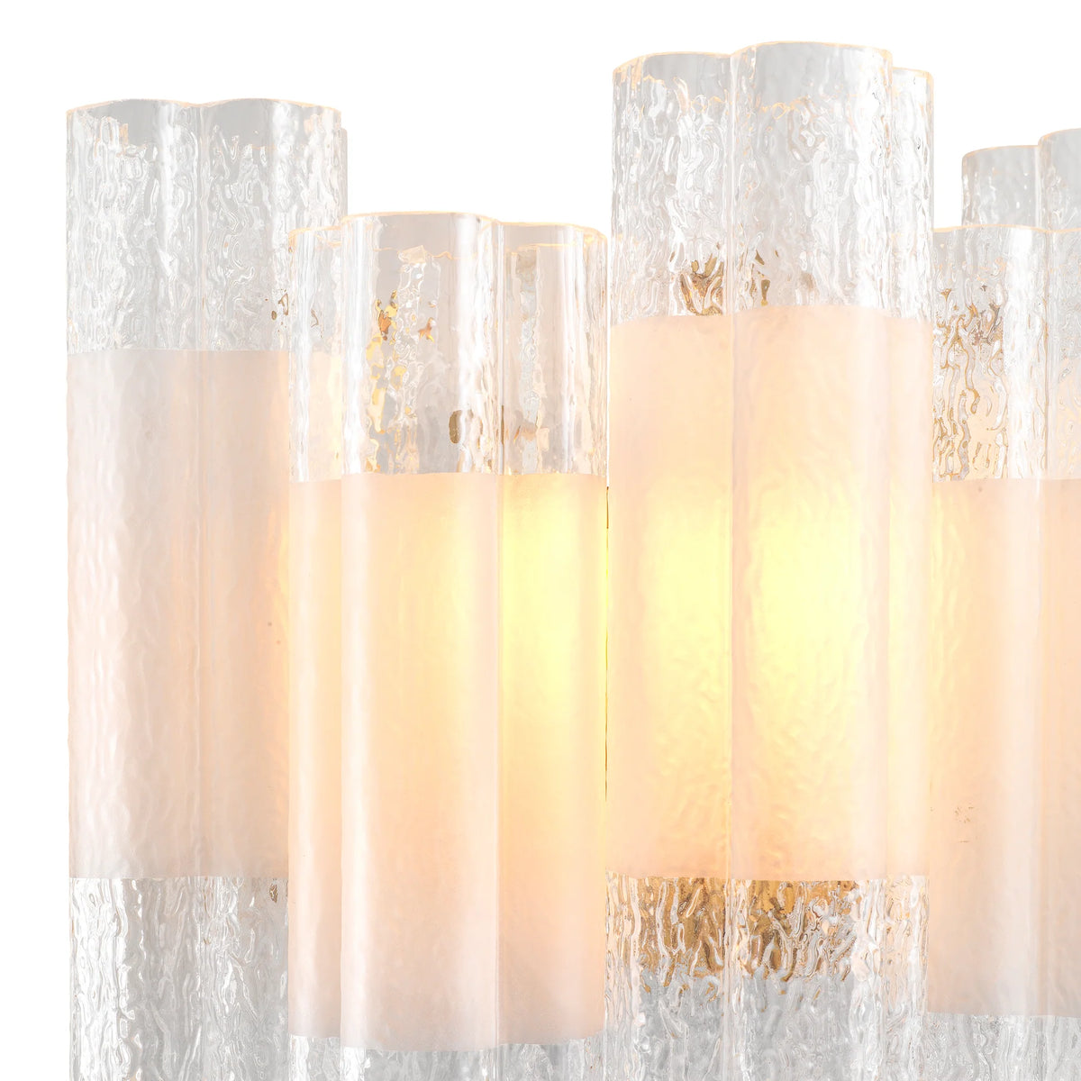 Denton Wall Lamp showcasing a refined tiered composition with sculptural depth