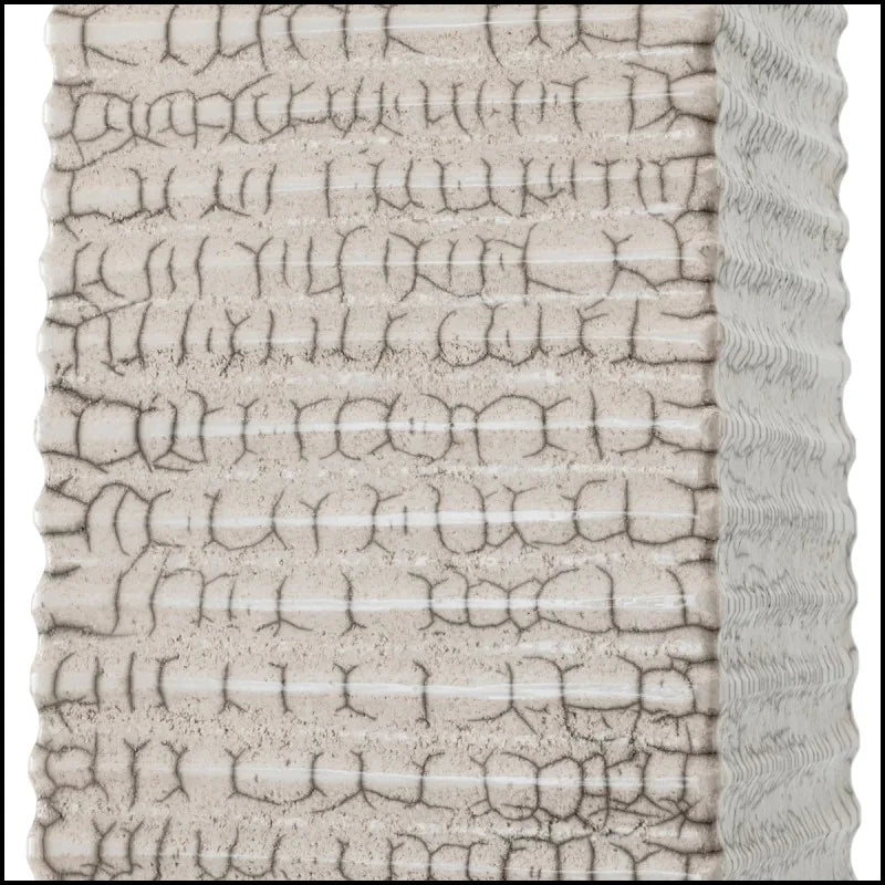 Premium detail of the textured Raku ceramic surface and sophisticated finish