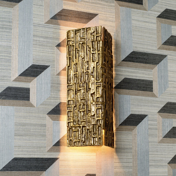 Sculptural Esmond Wall Lamp featuring intricate organic geometric forms