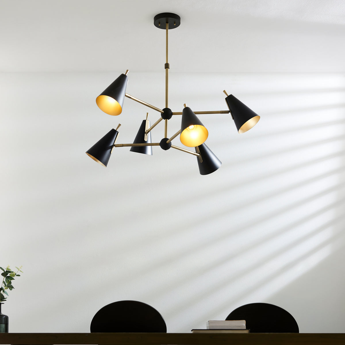 Everett 6Lt Pendant – Black – Endon - Luxury Lighting BoutiquePendant LampSignature