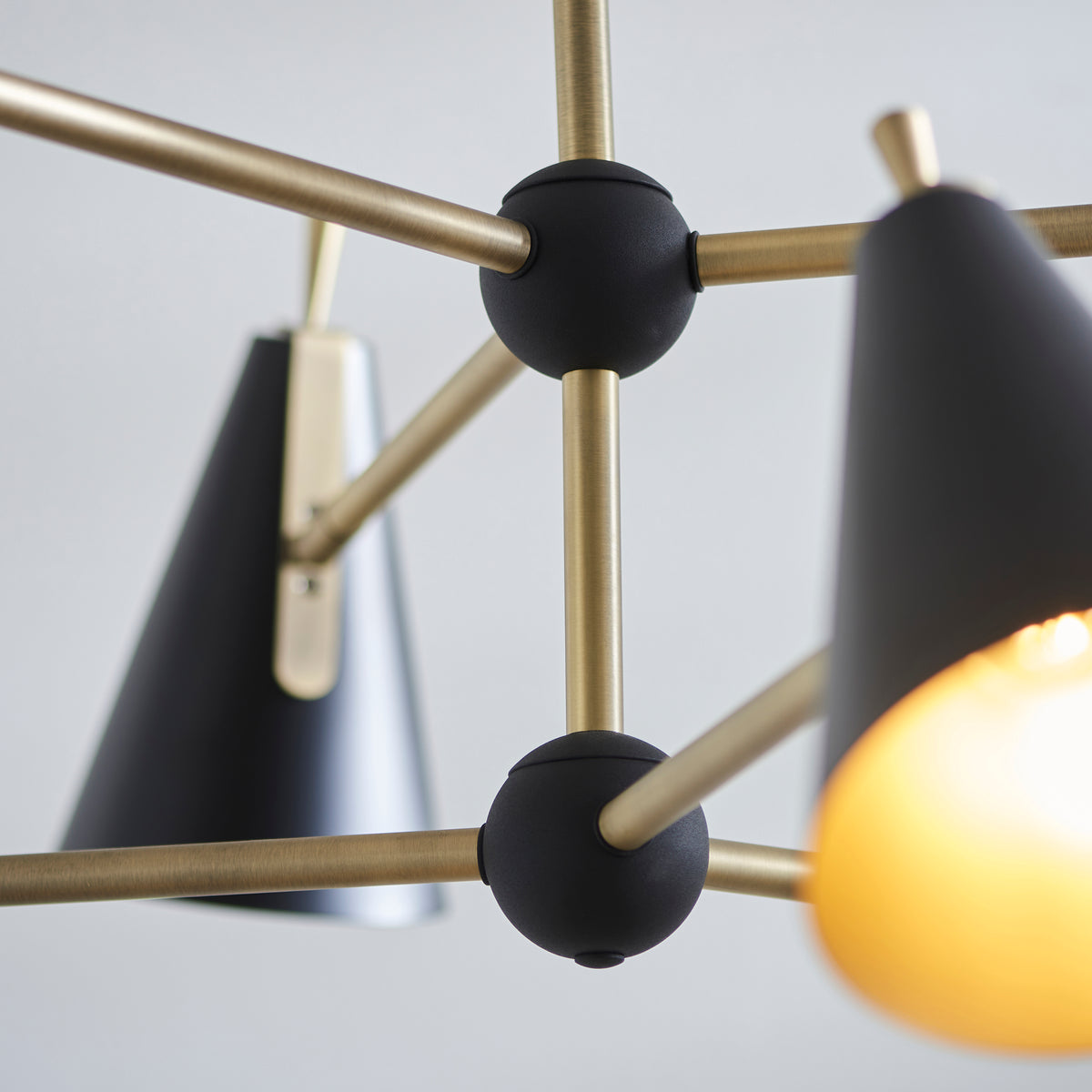 Everett 6Lt Pendant – Black – Endon - Luxury Lighting BoutiquePendant LampSignature