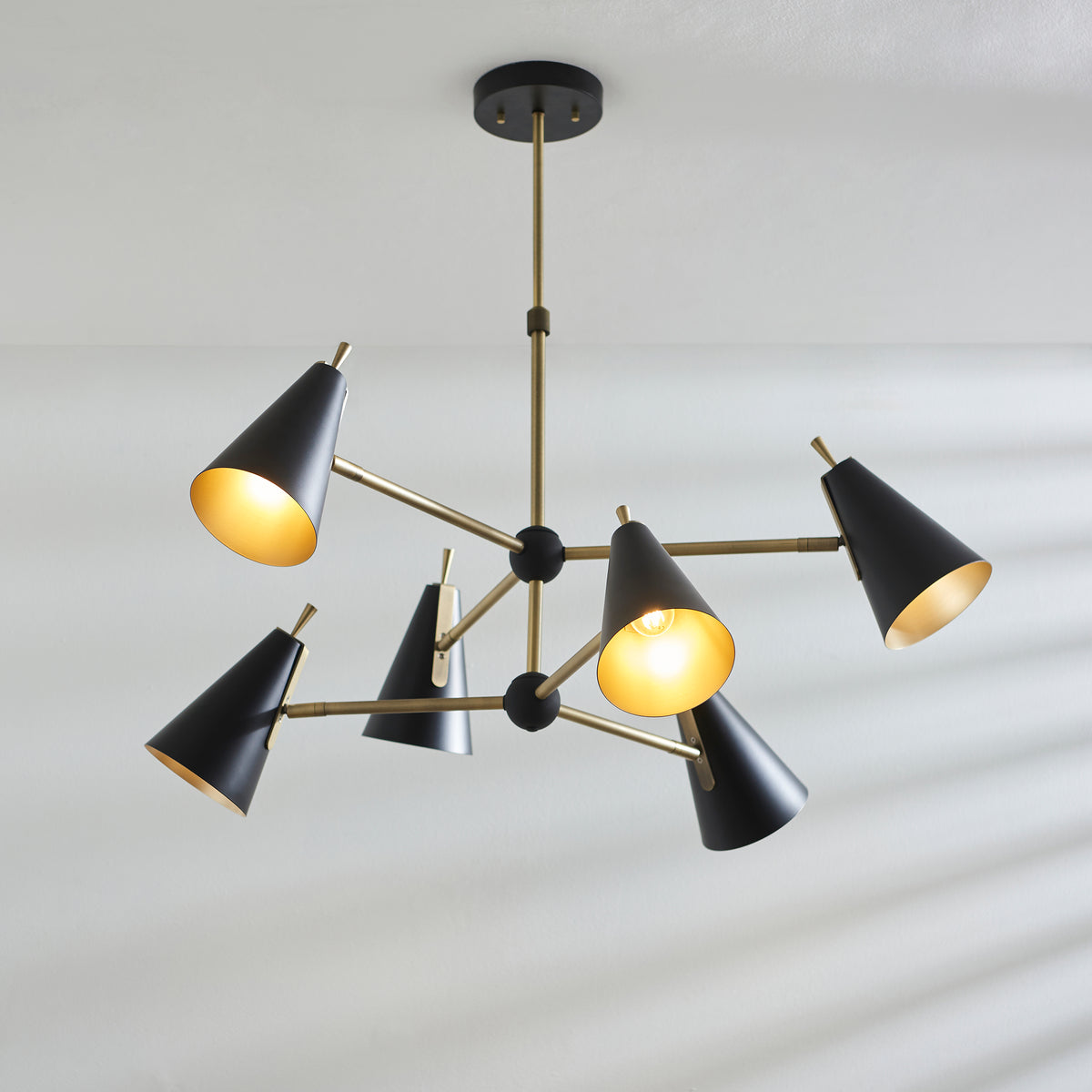 Everett 6Lt Pendant – Black – Endon - Luxury Lighting BoutiquePendant LampSignature