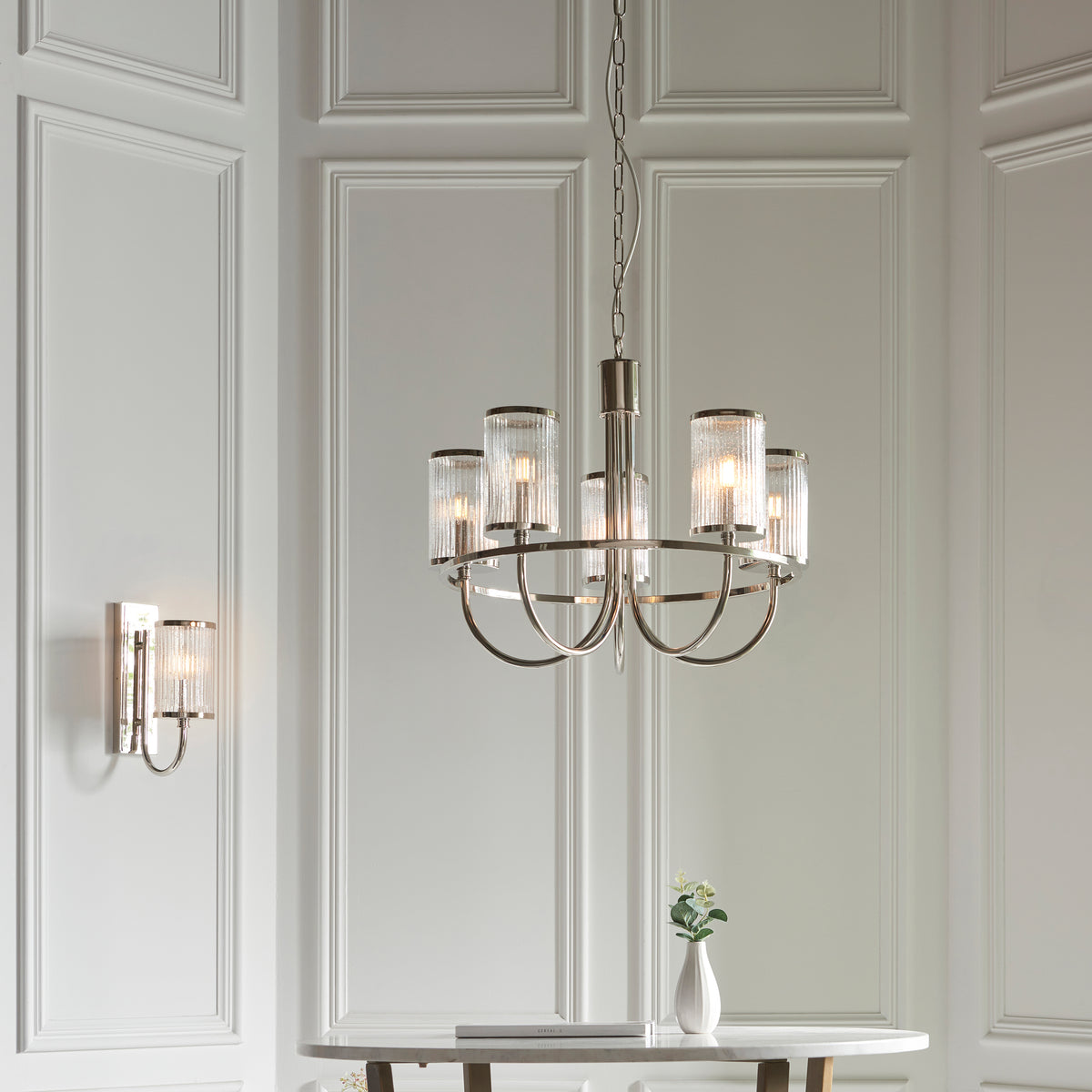 Henbury 5Lt Pendant – Endon - Luxury Lighting BoutiqueChandelierSignature