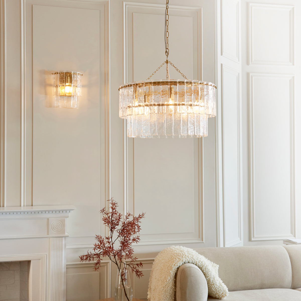 Karine 5Lt Tiered Pendant – Endon - Luxury Lighting BoutiqueChandelierSignature