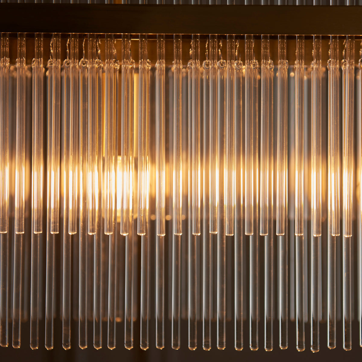 Close-up highlighting the warm antique brass plated metalwork