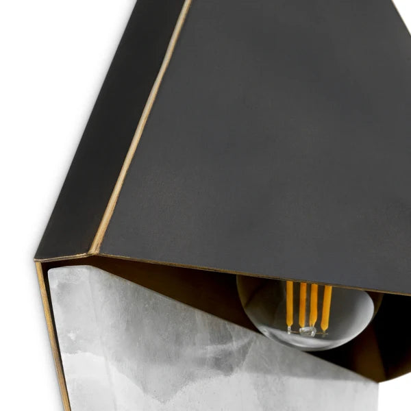 Elegant Mirabeau Wall Lamp showcasing the natural beauty of softly luminous alabaster