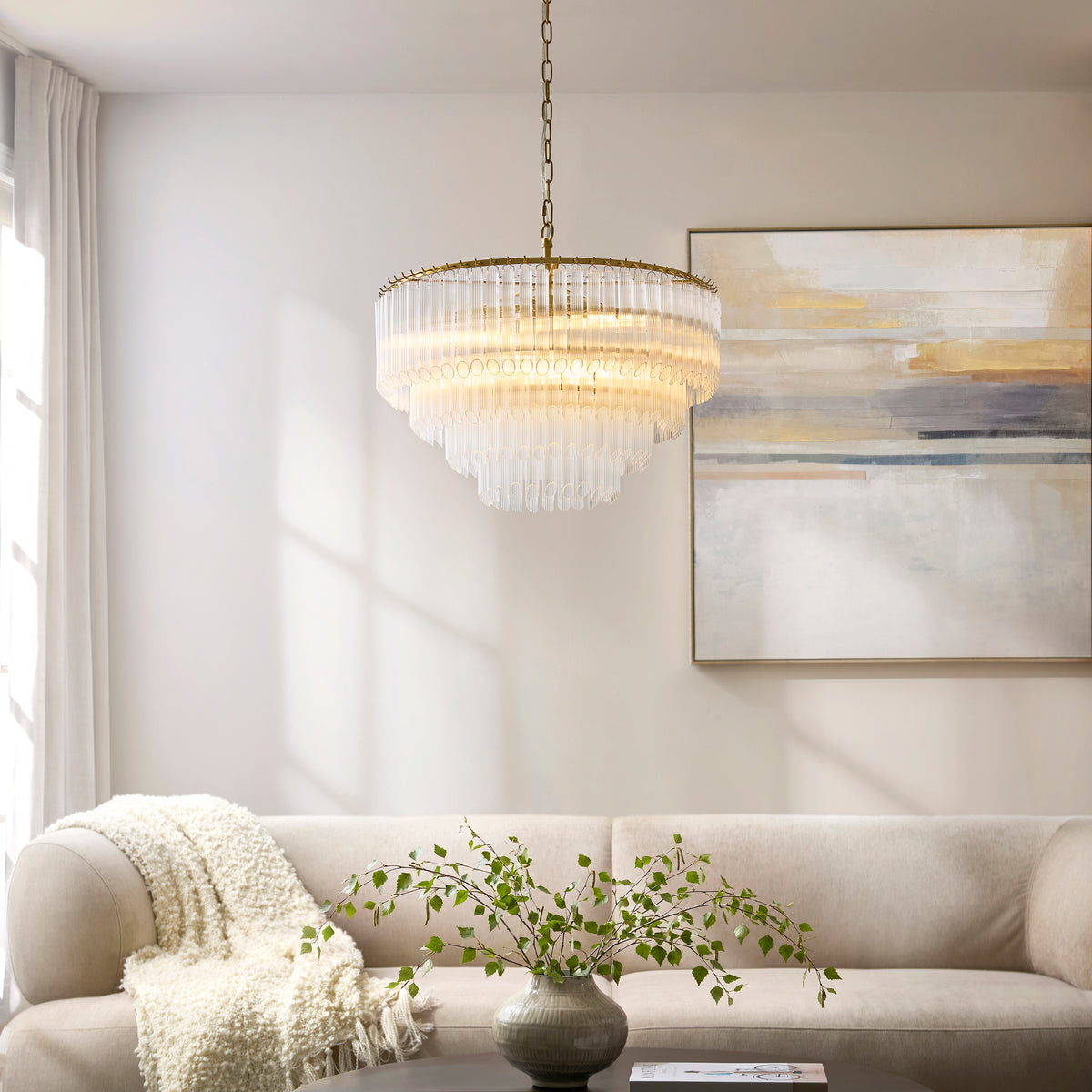 Montpellier 6Lt Pendant creating an elegant focal point above a sophisticated dining setting