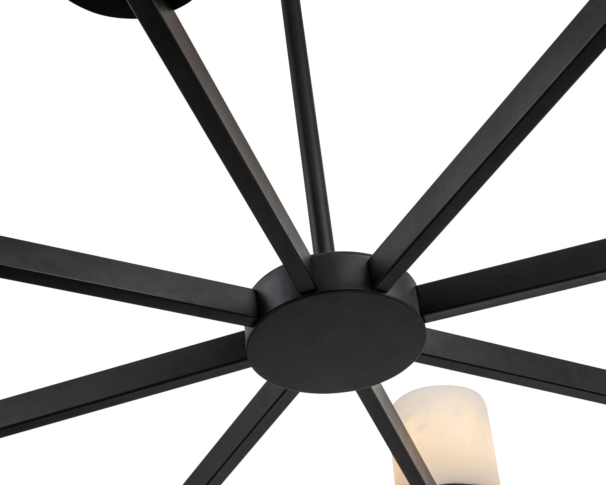 Olina Pendant Lamp - Liang & Eimil featuring white alabaster shades and a matt black frame.