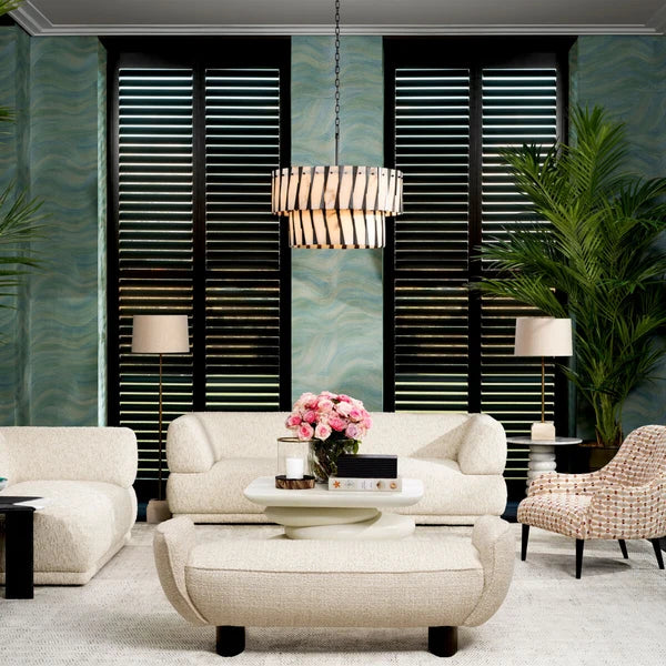 Elegant Rivington Chandelier featuring sophisticated bronze highlight detailing