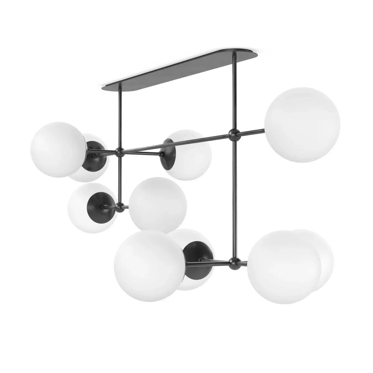 Schwung B374 Armstrong Linear Chandelier finish detail