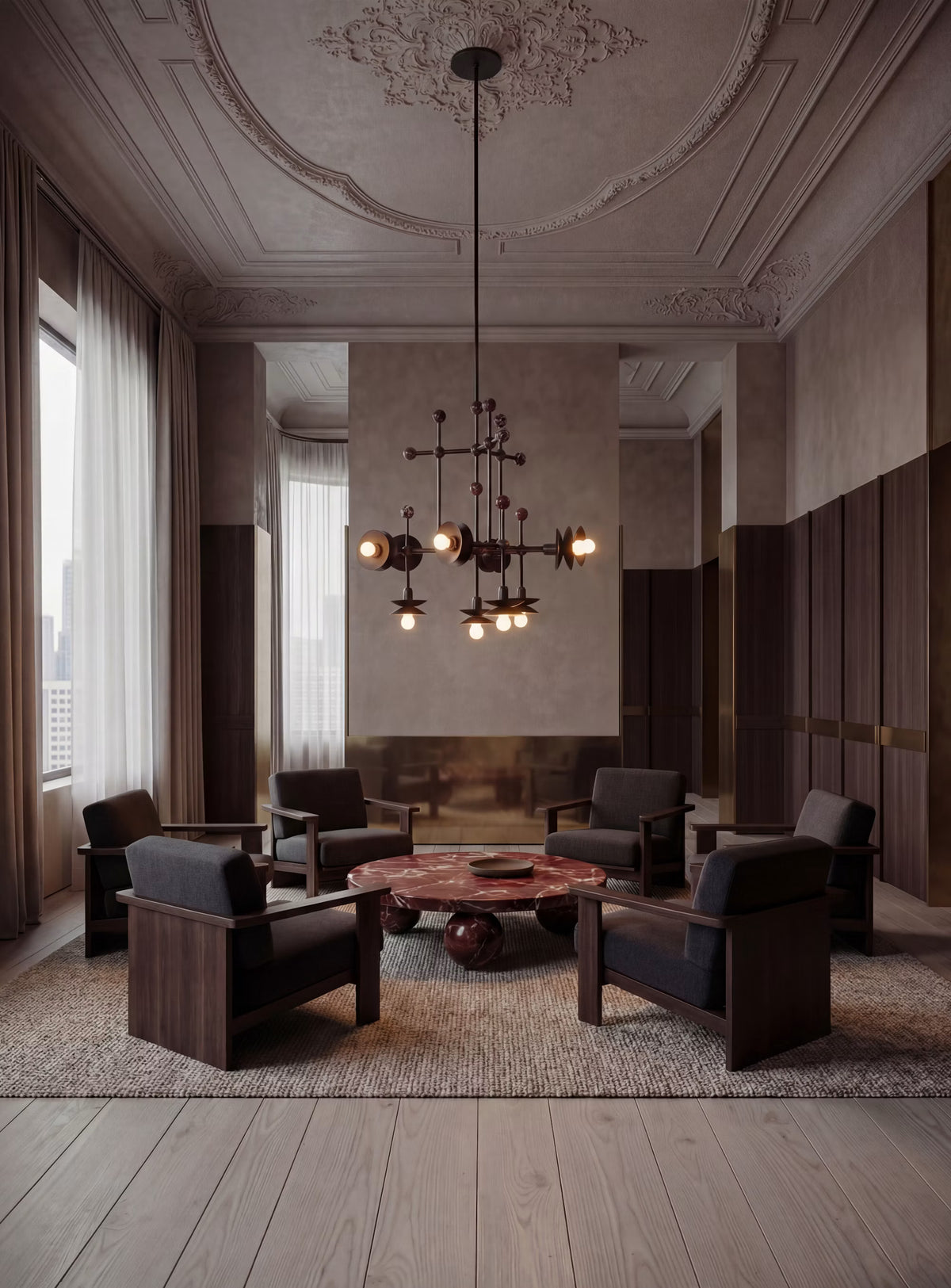 Schwung Babylon Chandelier designer lighting detail