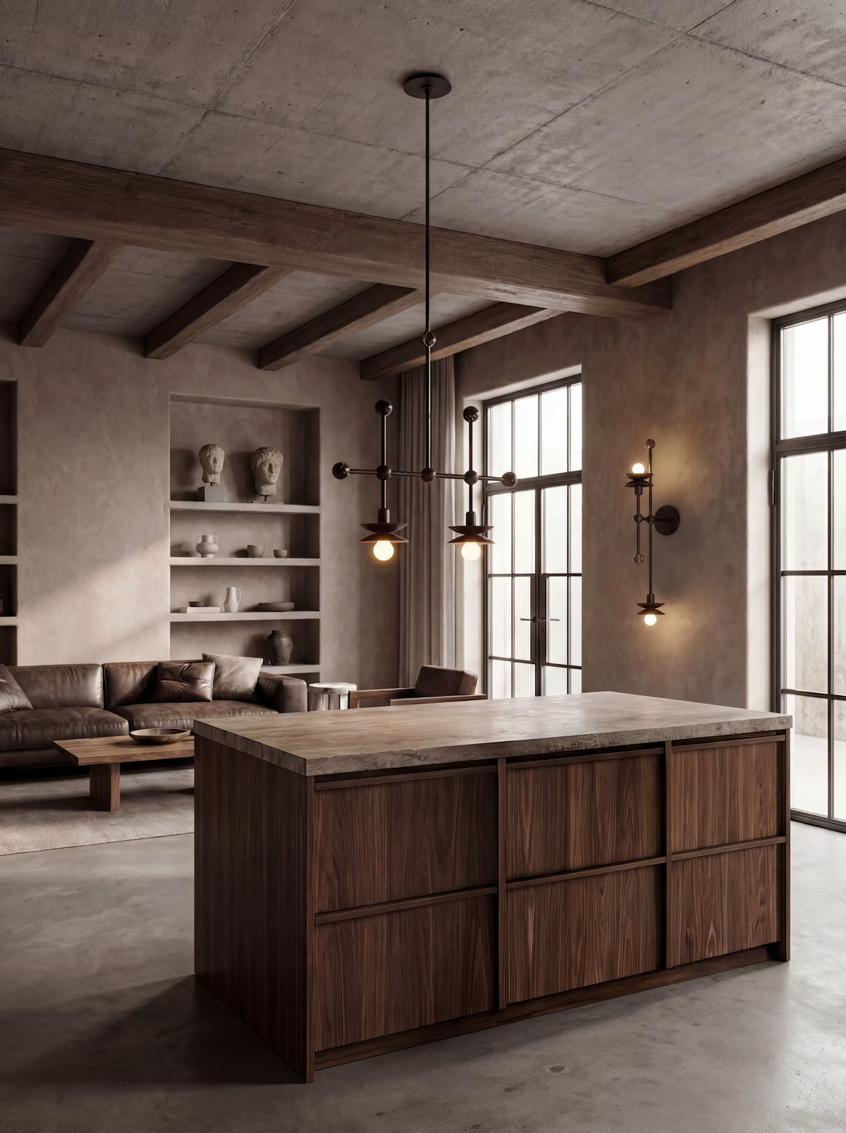 Schwung Babylon Double Pendant designer lighting detail