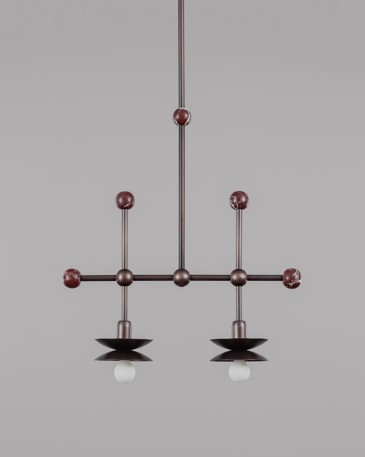 Schwung Babylon Double Pendant natural stone detail